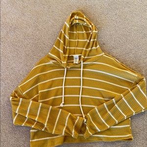 yellow and white striped shirt